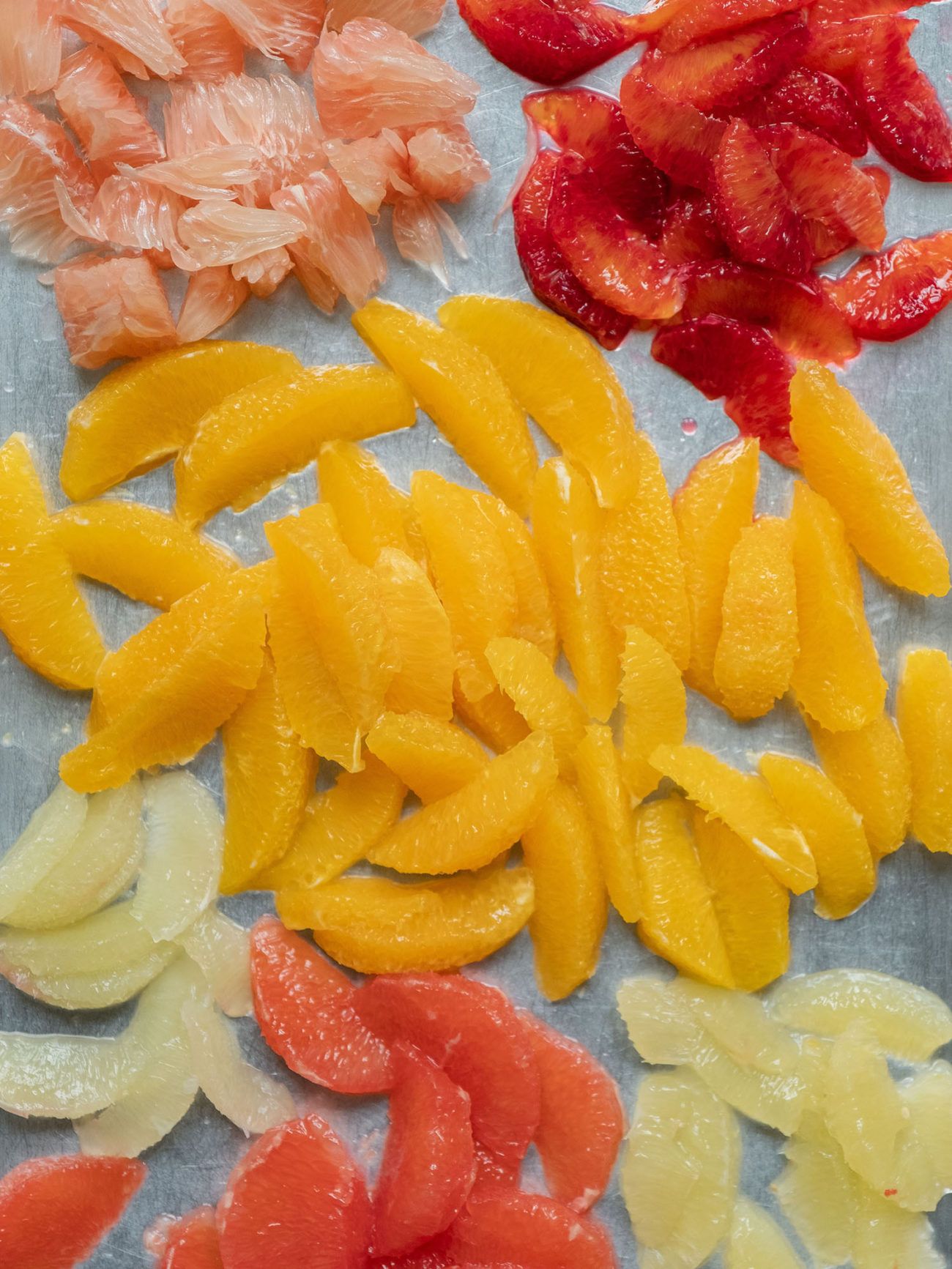 Rezept_Zitrussalat mit Avocado und Pistaziendressing, Filets, Orangen, Grapefruit, Pomelo, Limette, Zitrone