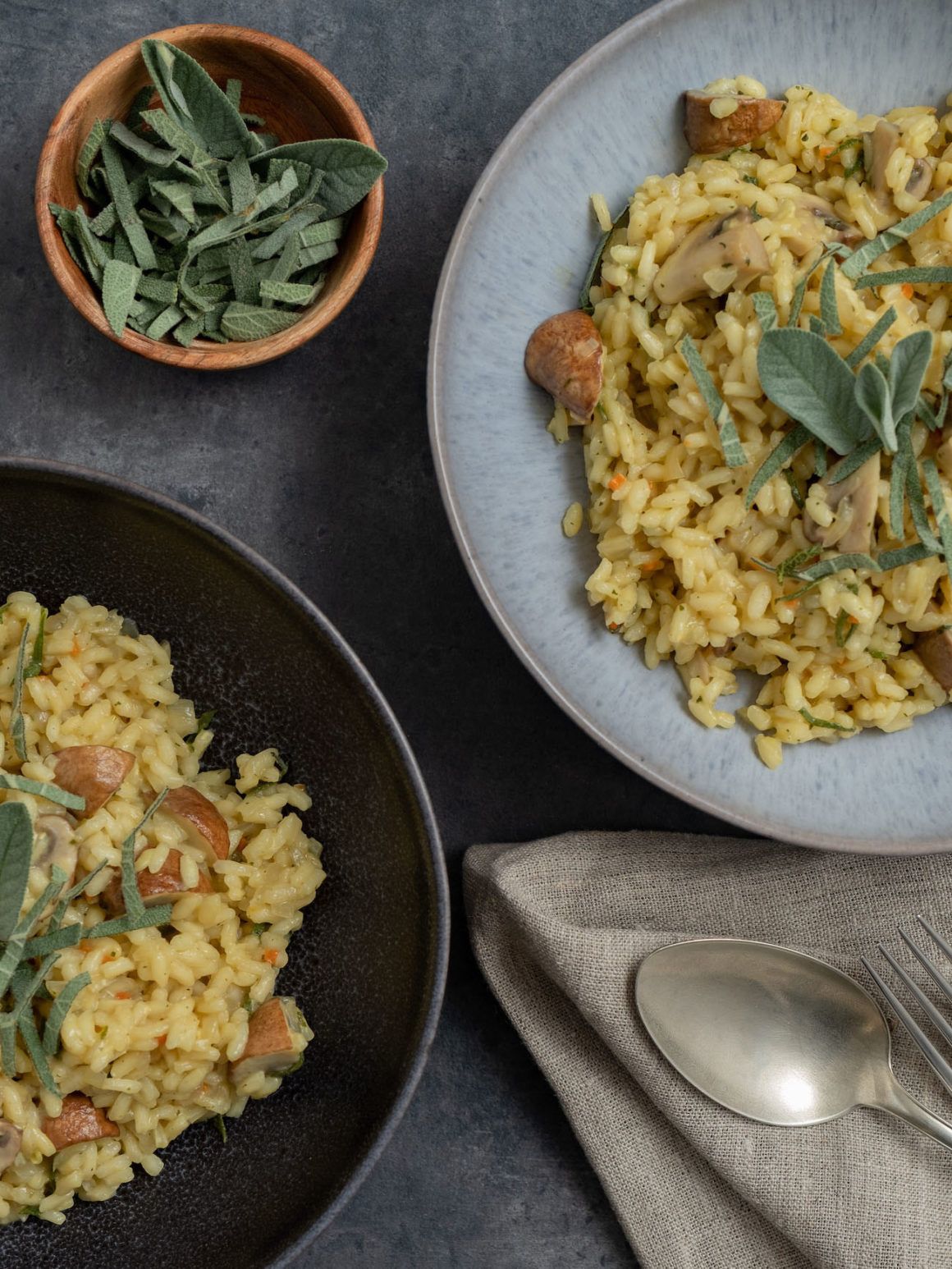 Rezept: Champignon-Risotto mit Salbei - ABOUT FUEL