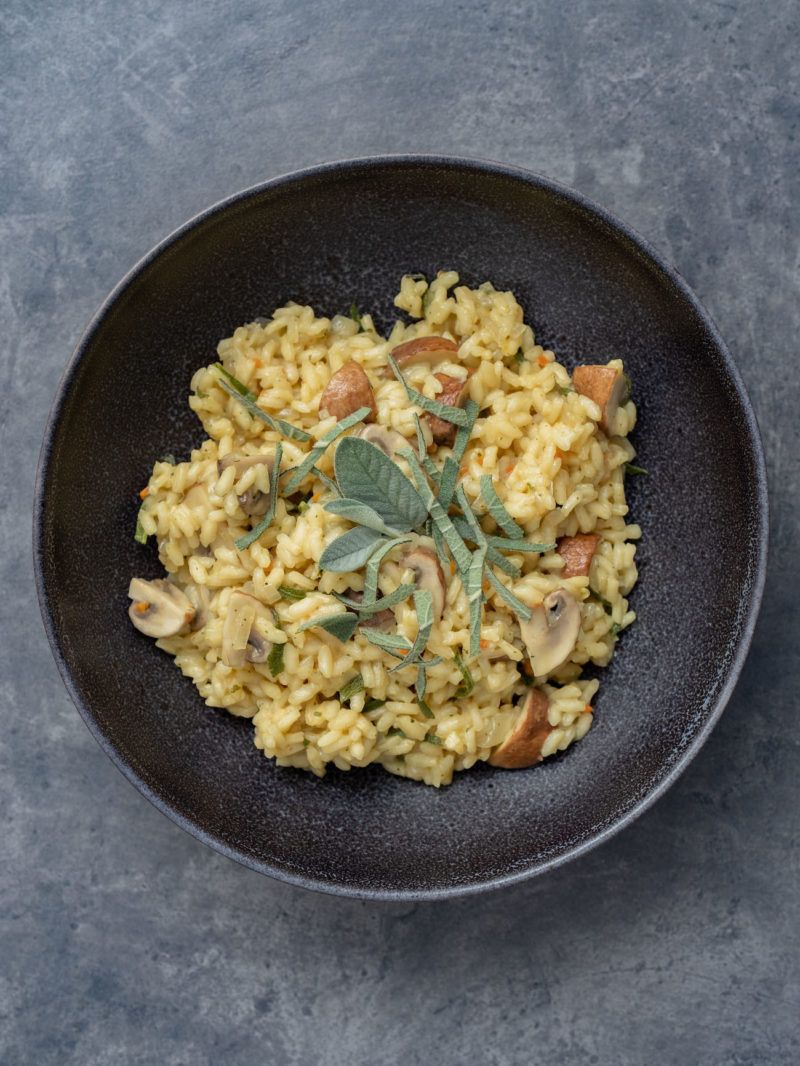 Rezept: Champignon-Risotto mit Salbei - ABOUT FUEL