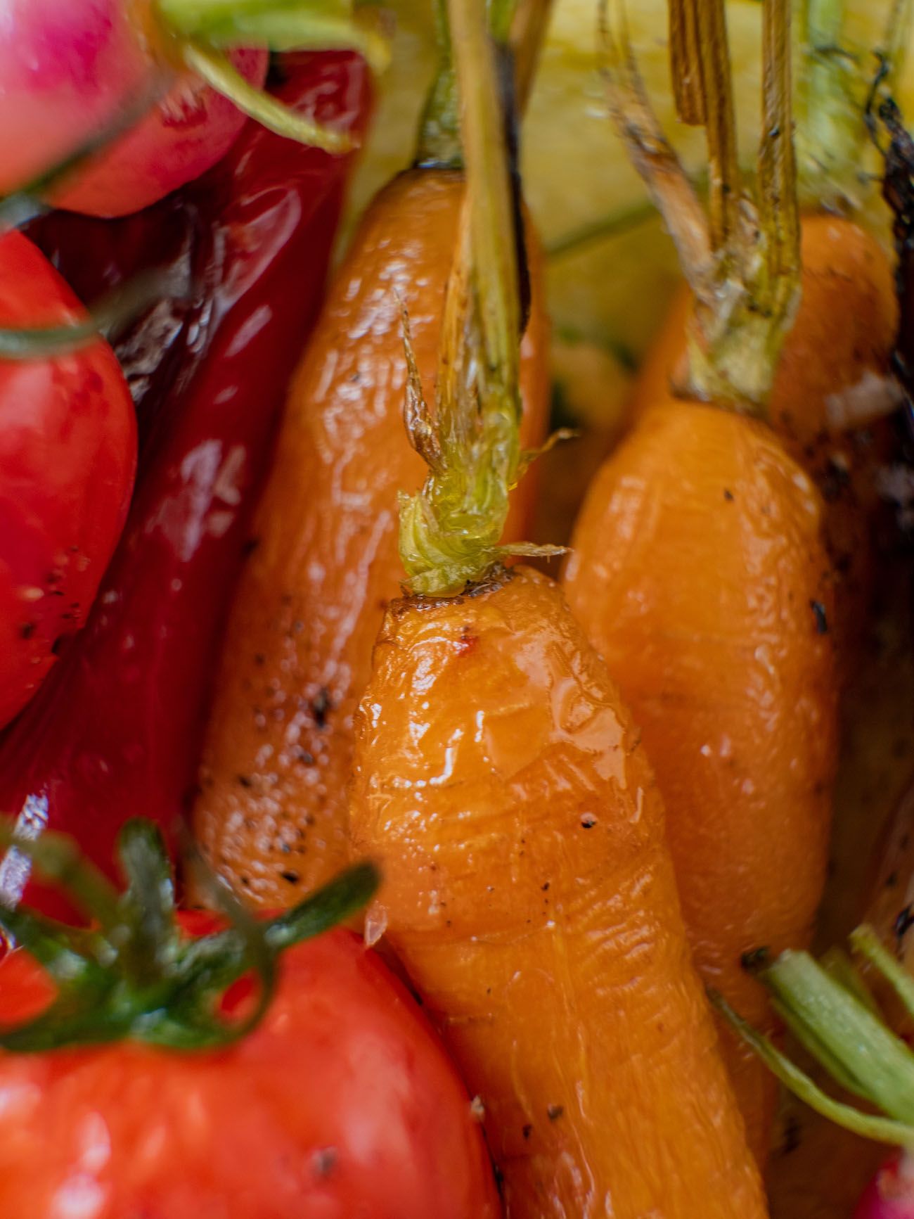 Rezept, Foodblo, About Fuel, Cremige Polenta mit Sommergemüse, Karotten