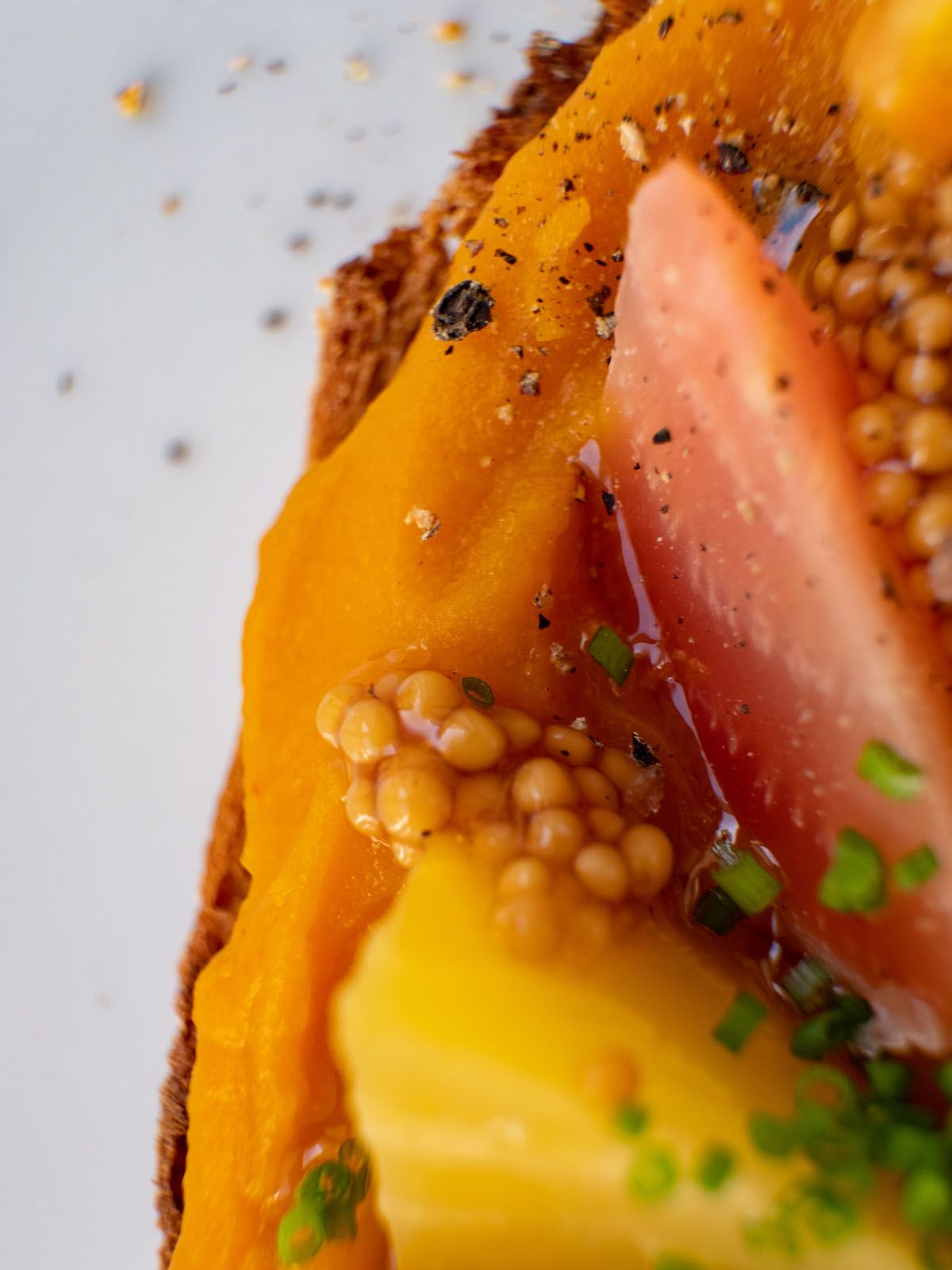 Foodblog, About Fuel, Rezept, Sandwich, Kürbis Zwiebel Marmelade, Senfcaviar, Aufstrich, Schnittlauch