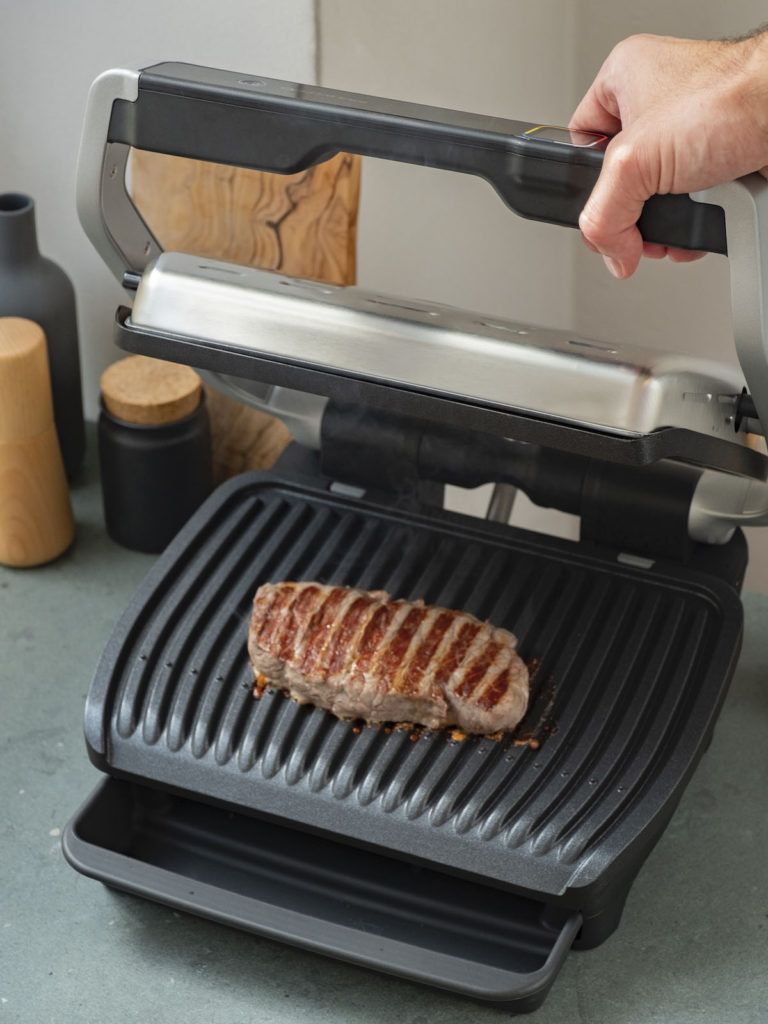 XL Plates Piastra Griglia Inferiore Per Tefal Optigrill GC713D40 - In Alluminio, Nera, Sostituzione Diretta Griglia Elettrica Barbecue