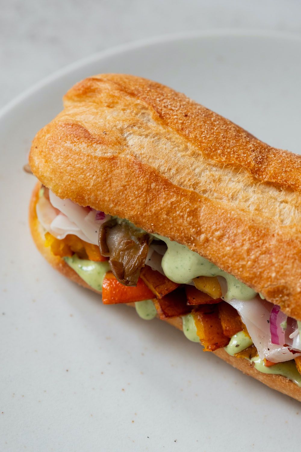 Foodblog, About Fuel, Rezept, Sandwich, Mayonnaise, Kürbis, Austernpilze, Kräuter